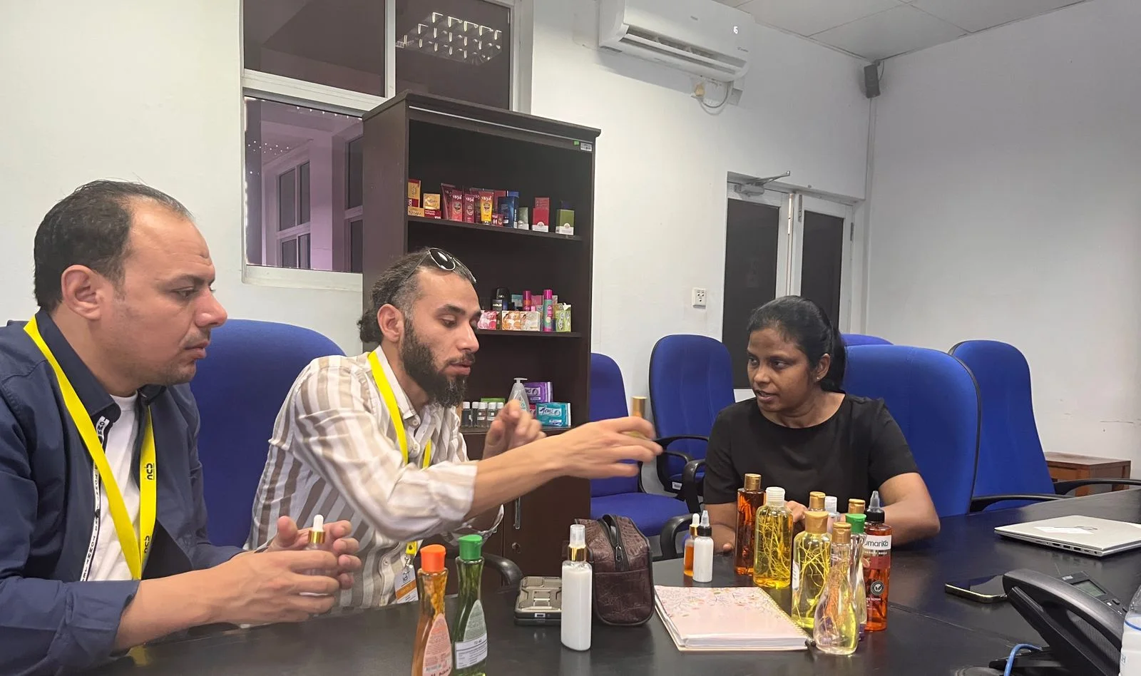 West Voyage team reviewing internationally sourced products