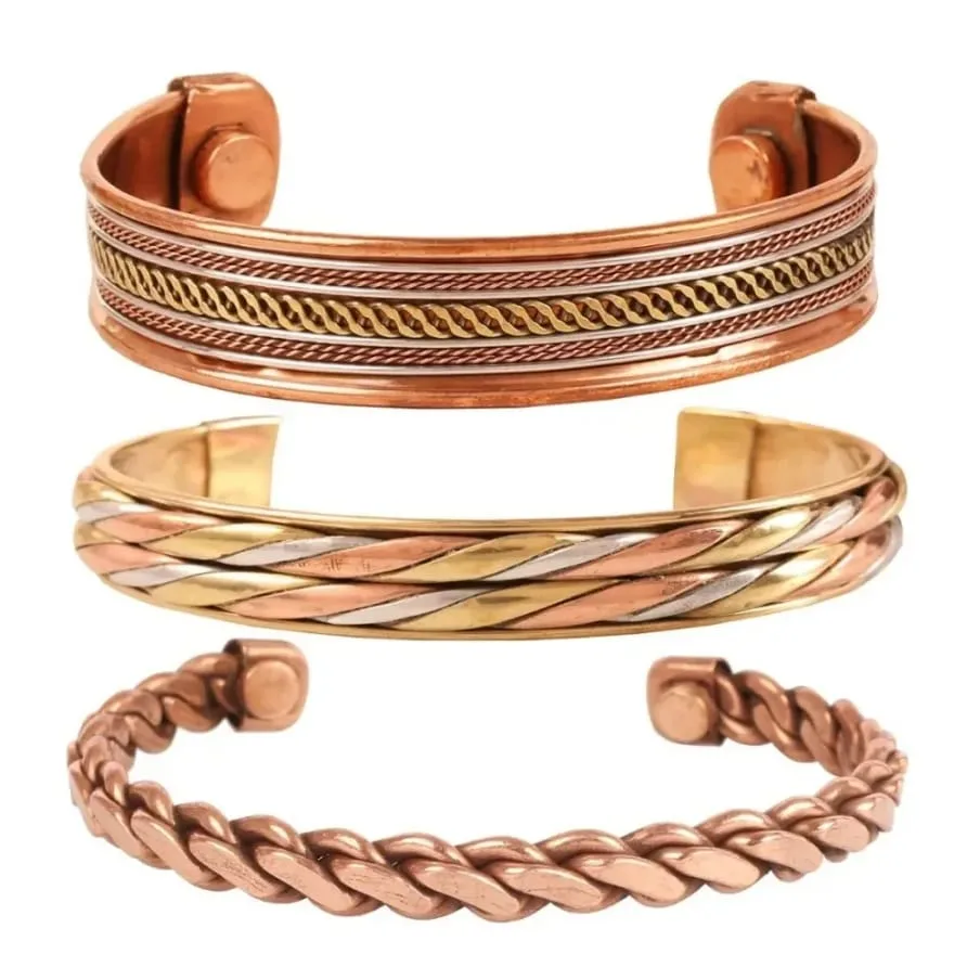 Copper bracelet collection
