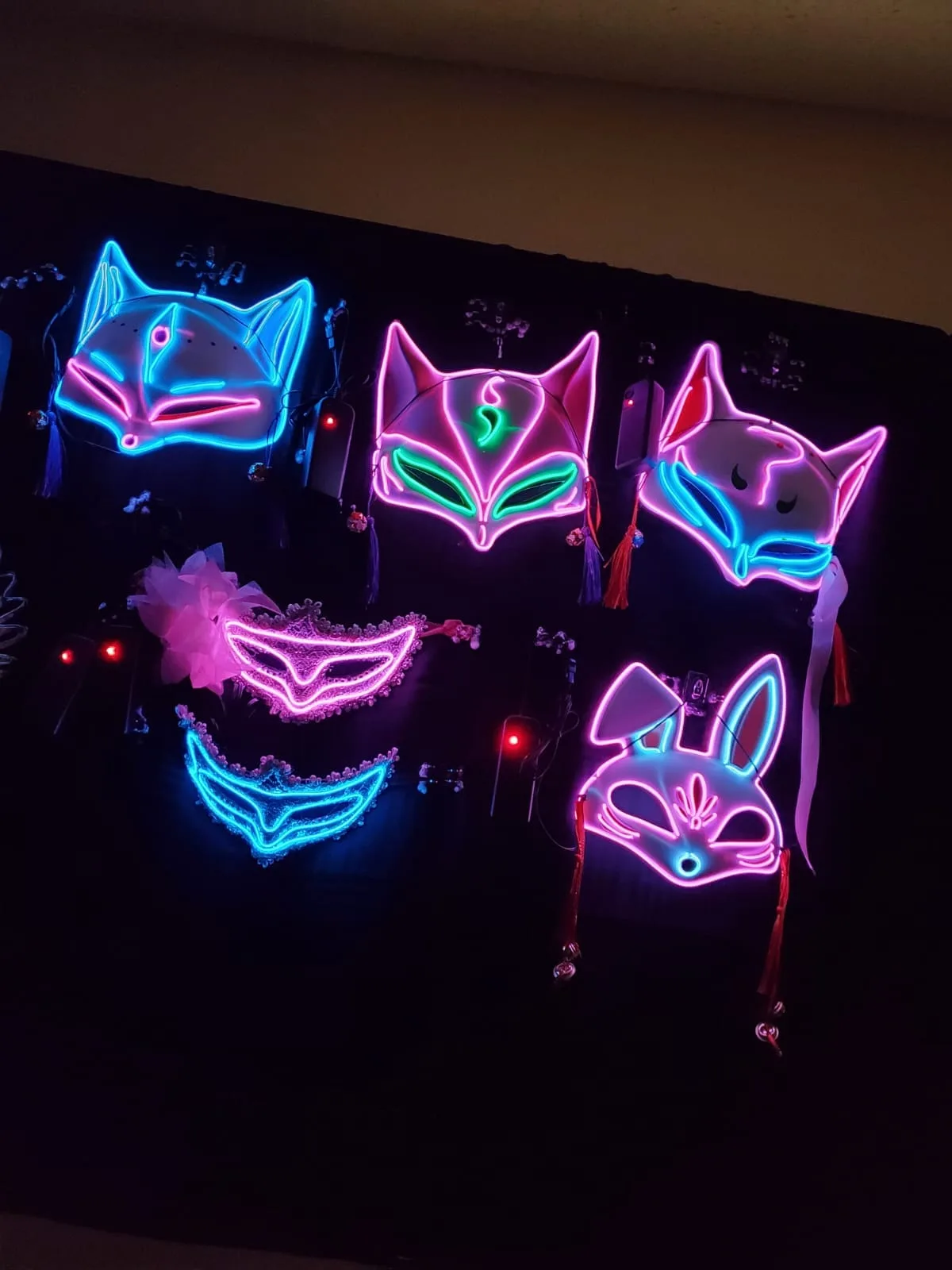Colorful LED masks