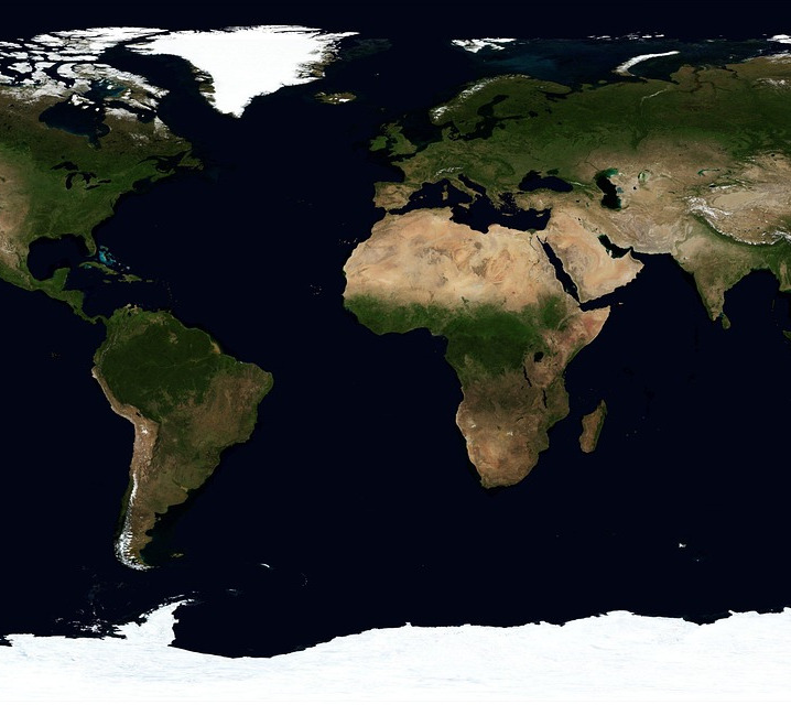 logistics network world map